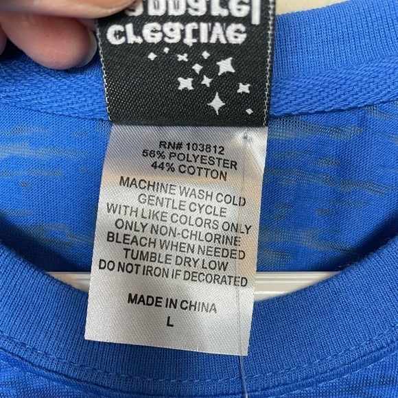 Kansas Jayhawks KU NCAA Women's Creative Apparel burnout short sleeve, sz L, NWT - Picture 5 of 6